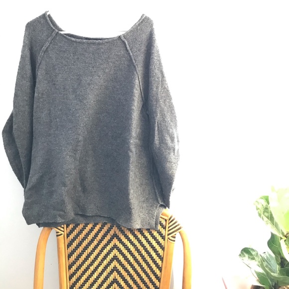 Zara cozy sweater grey roomy - Picture 1 of 3